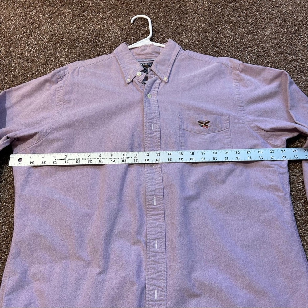 American Living Purple Casual Button Down Shirt - Picture 5 of 12